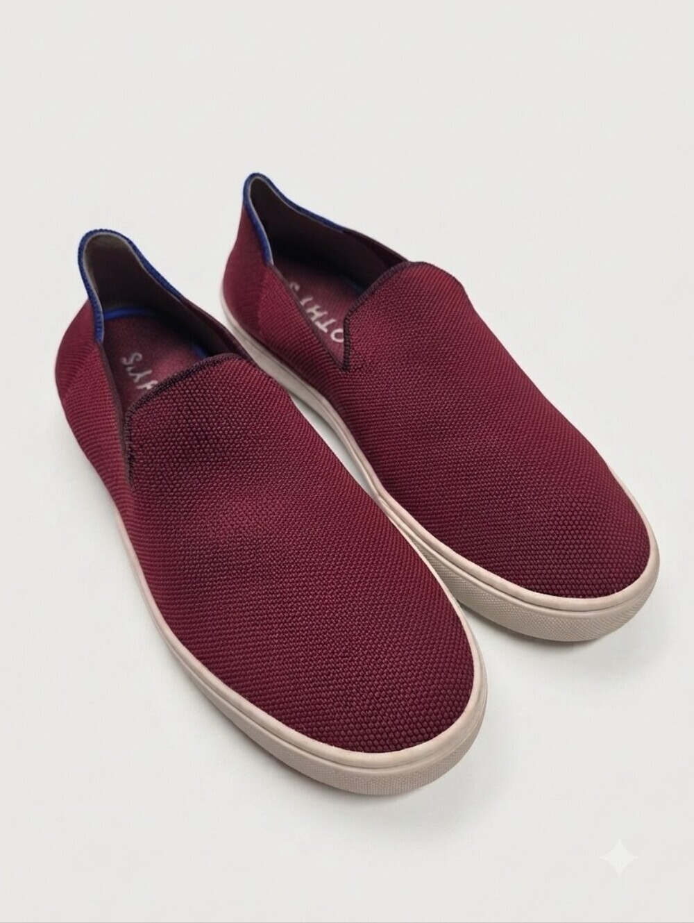 Rothy’s The Sneaker Garnet Red Wine Slip-On Shoes Women’s Size 8.5
